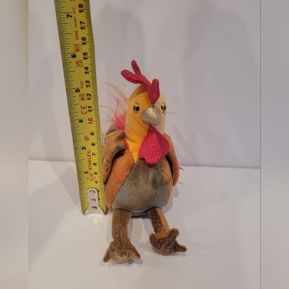 Vintage 2000 Rooster Zodiac TY Beanie Baby Great Condition 6" missing Tags - Picture 2 of 5